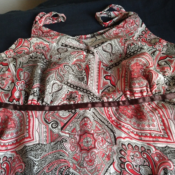 FASHION BUG WOMEN'S PLUS SIZE 20W MULTICOLOR SLEEVELESS TOP PAISLEY AND FLORAL - Picture 4 of 9